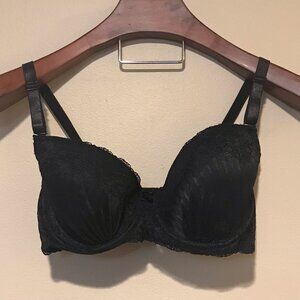 Convertible Bra, Strapless, Cross Back.  Great for Formal wear Goth 34DD